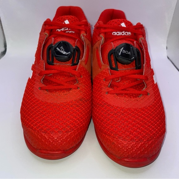 Adidas Mens Leistung 16 Boa Active Red Weightlifting Powerlifting Shoes Size 8.5 - Picture 7 of 7